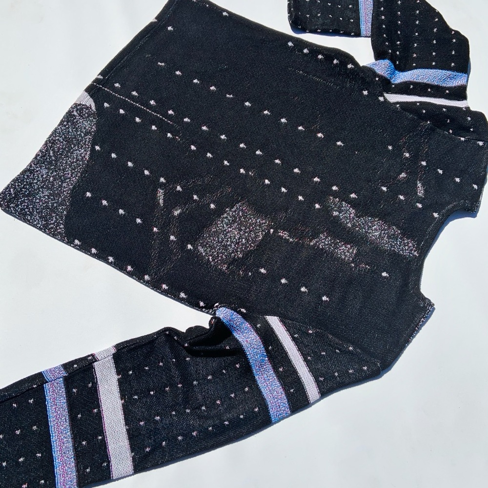 VolCouer Tapestry Blanket Sweater Sz XL - Picture 5 of 6